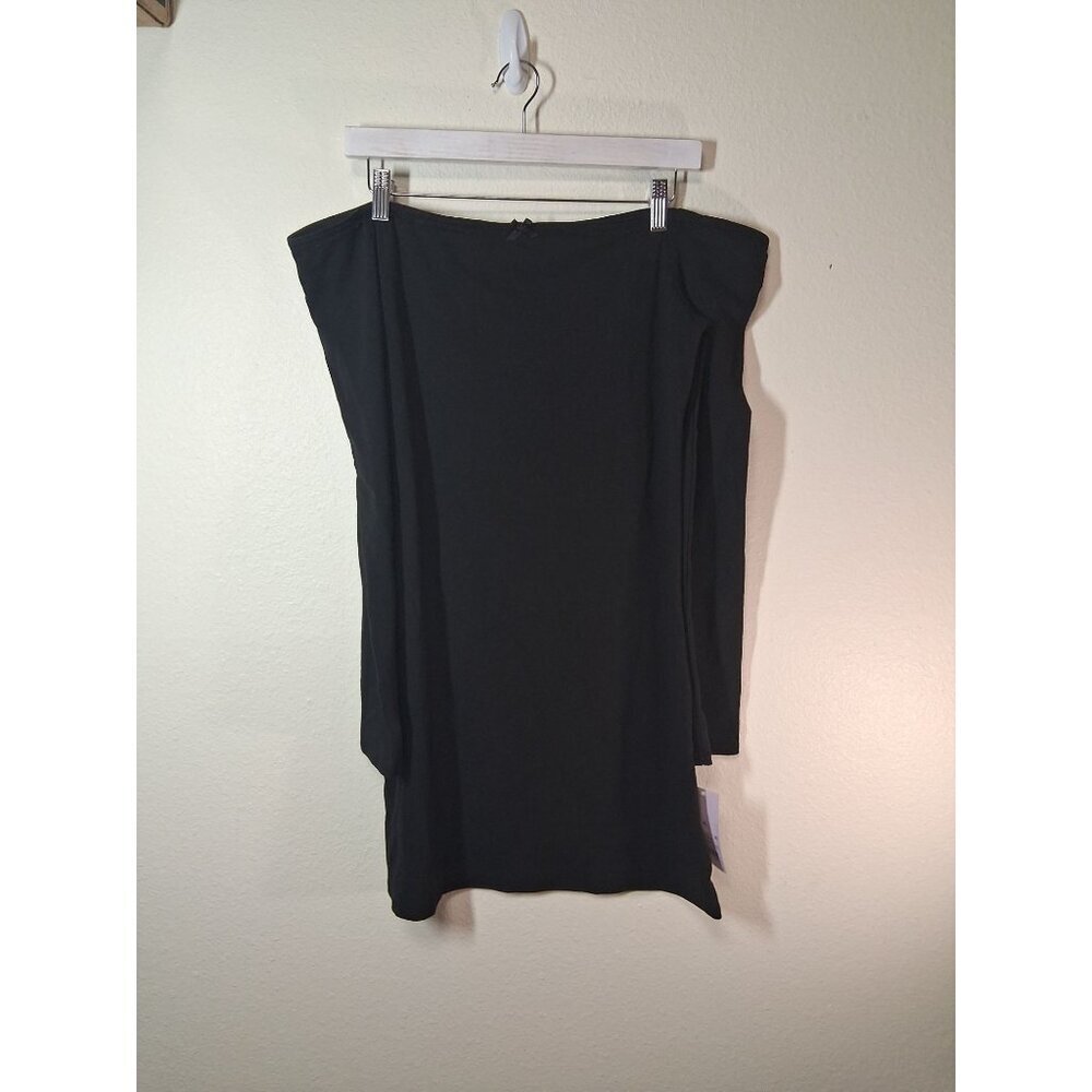 NWT Wild Fable Off Shoulder Dress Boho Long Sleeve Casual Black Size XL